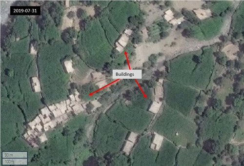 Figure 7.2: Local village near Nilaw on 2019-07-31 (35.23719, 70.29689) Maxar