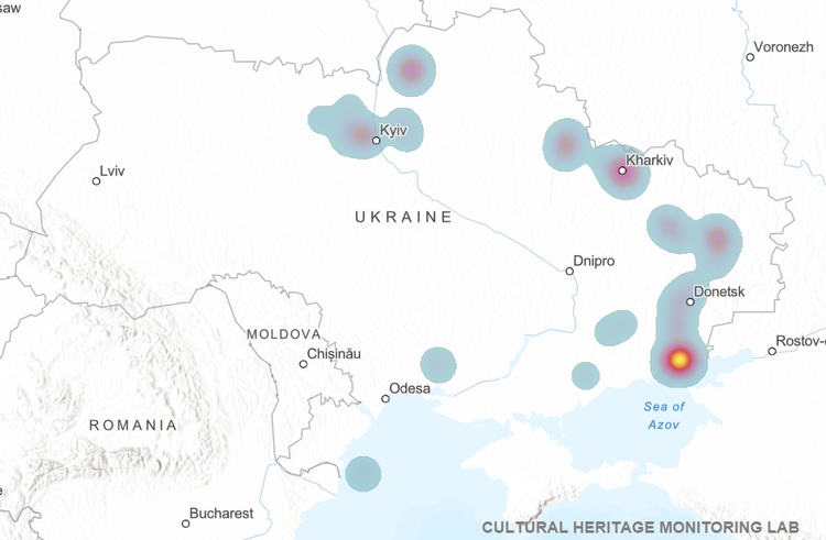 Confirmed Impacts to Cultural Heritage Sites in Ukraine