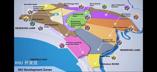 Proposed layout of the Ihu Special Economic Zone