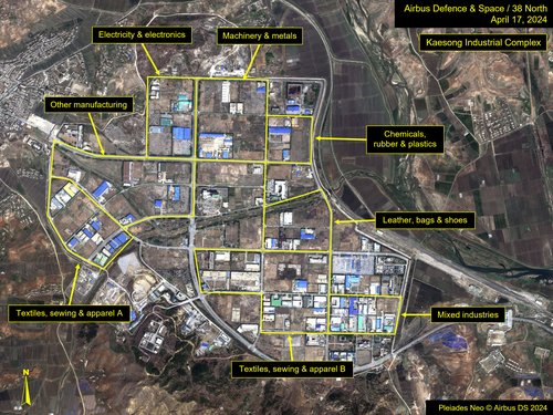 Figure 1. Overview of Kaesong Industrial Complex by sector.