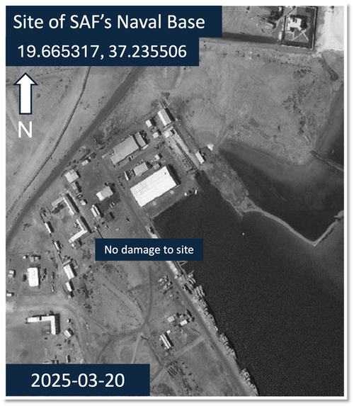 Sudanese Armed Forces Naval Base prior to attack