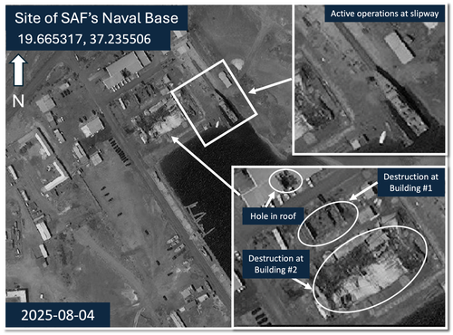 Sudanese Armed Forces Naval Base post attack