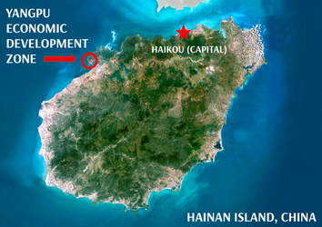 A visual of Hainan Island