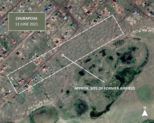 Figure 3. Churapcha airﬁeld site