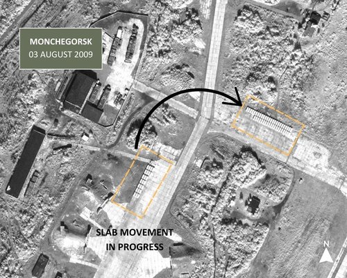 Figure 52. Monchegorsk slabs moved