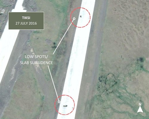 Figure 78. Tiksi runway damage