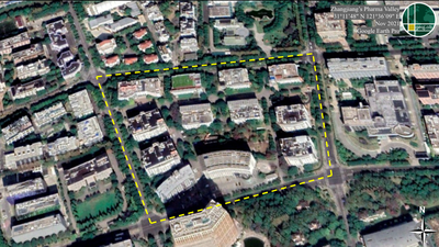 Figure 8: Satellite imagery of Zhangjiang’s Pharma Valley.