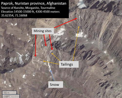 Figure 6.0: Overview of the Paprok mining area