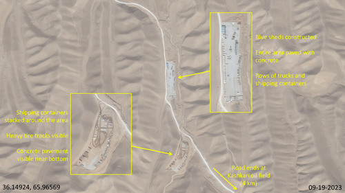 Kashkari Oil Field North in September 2023