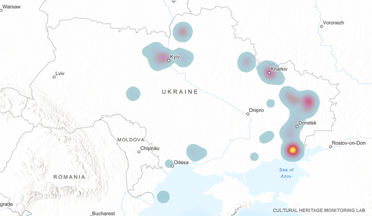 Confirmed Impacts to Cultural Heritage Sites in Ukraine
