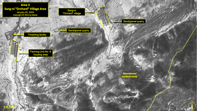 A satellite image of the Sang-ni 